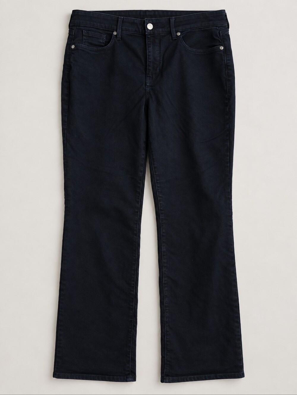NYDJ Marilyn Straight Leg Jeans Size 12 Dark Navy Blue Stretch 32 Inseam - Picture 3 of 9